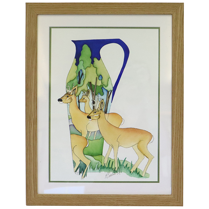 Northern Lakes Deer - Jug + Watercolour